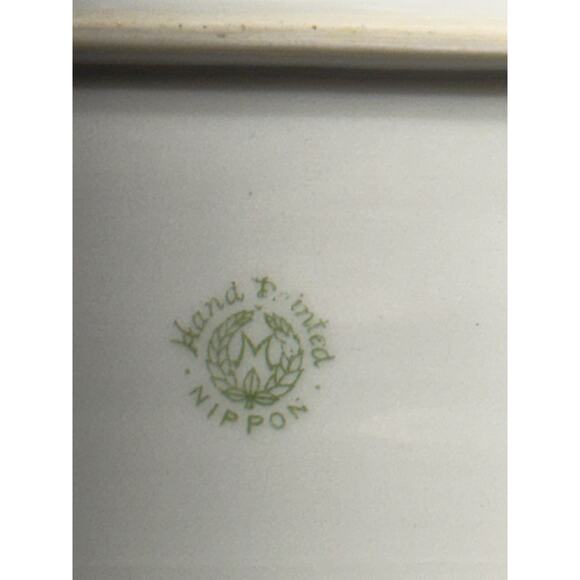 Vintage Nippon Hand-Painted Trinket Dish – 7.5" W x 4.5" H - Picture 7 of 10